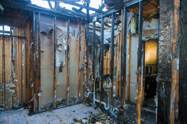 Professional Fire Damage Restoration technician working in West Pelzer, SC